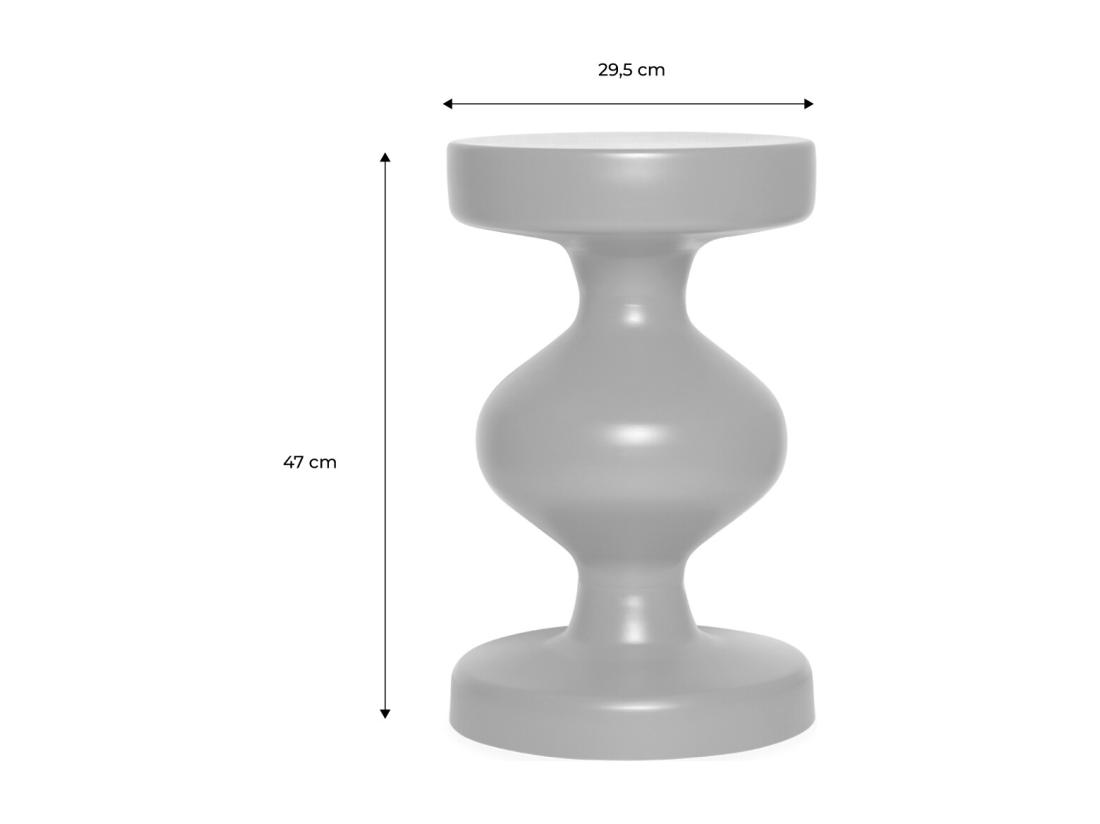 Vente Unique Table D'appoint. Bout De Canapé. Table De Chevet En Métal. Rose. Hawa Ø29.5 X H 47cm