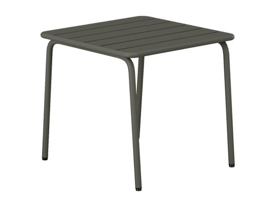 vente unique Table d'appoint de jardin en métal carrée - Gris anthracite - MIRMANDE de MYLIA