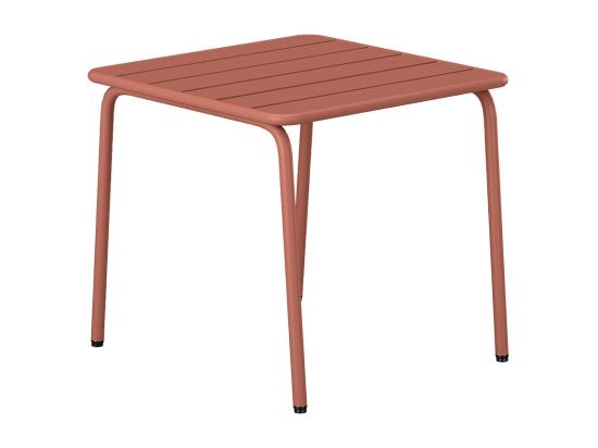 Vente Unique Table D'appoint De Jardin En Métal Carrée - Terracotta - MIRMANDE De MYLIA