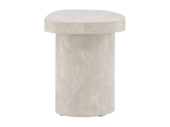 Vente Unique Table D'Appoint Design "Bastad" 50cm Gris Clair