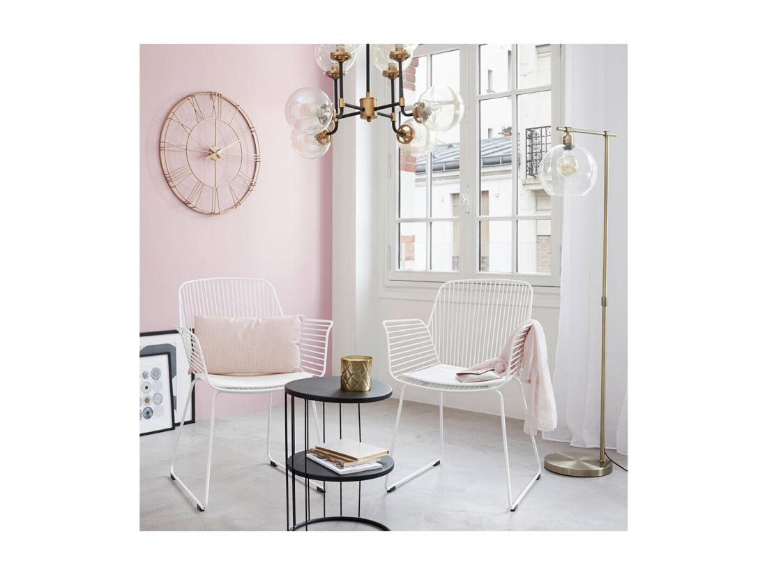 Vente Unique Table D'appoint Design Et Originale En Métal Doré H 52 Cm