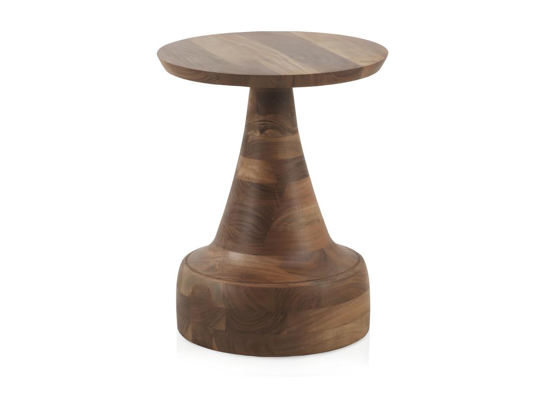 Vente Unique Table D'appoint En Bois D'acacia Naturel