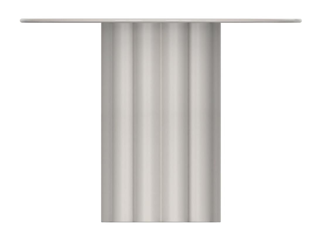 Vente Unique Table D'appoint En Métal - Blanc Gris - WODOLI