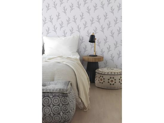 Vente Unique Table D'appoint En Métal Noir Et Bois Naturel