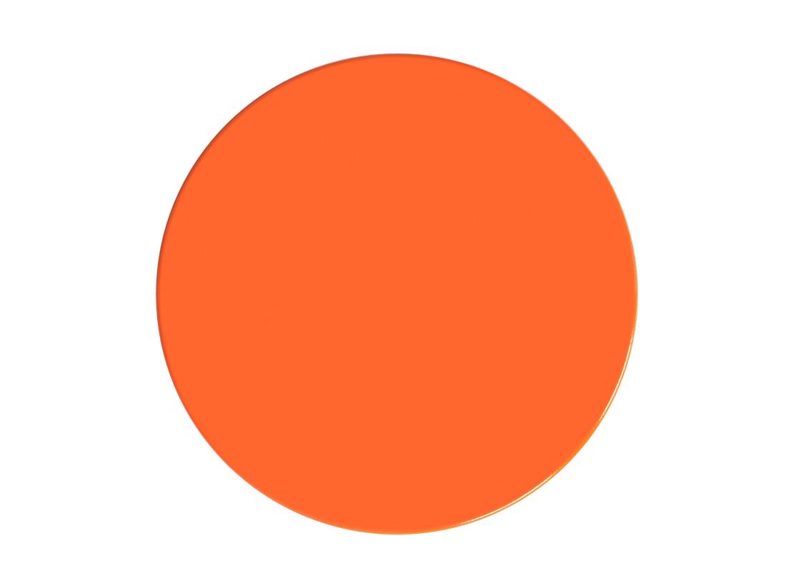 Vente Unique Table D'appoint En Métal - Orange - TUVAMI