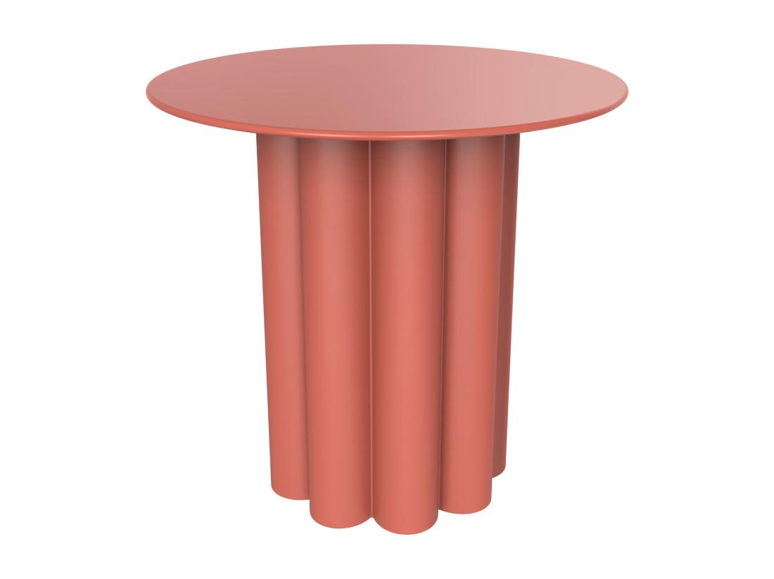 Vente Unique Table D'appoint En Métal - Terracotta - GAVOPI