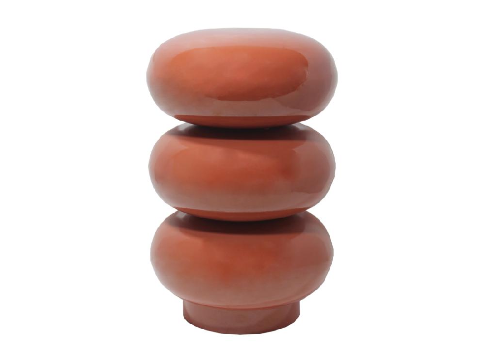 Vente Unique Table D'appoint En Métal - Terracotta - SANIYA