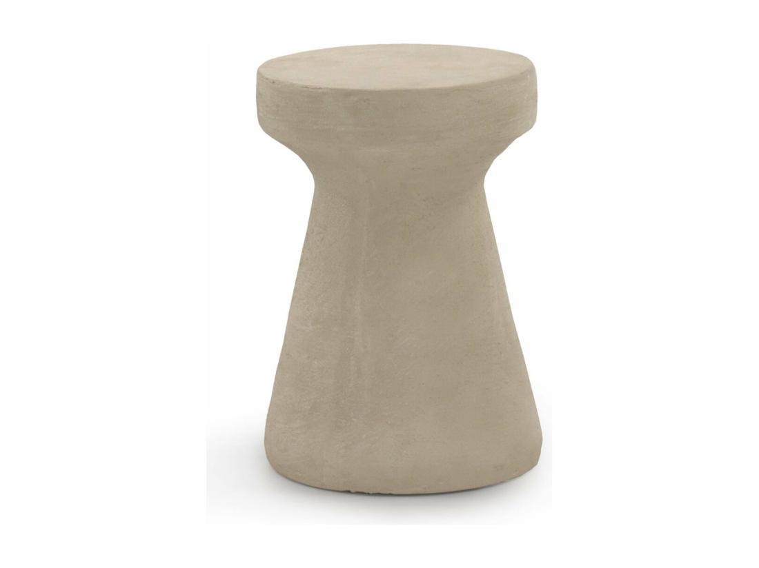 Vente Unique Table D'appoint En Polyrésine Couleur Sable