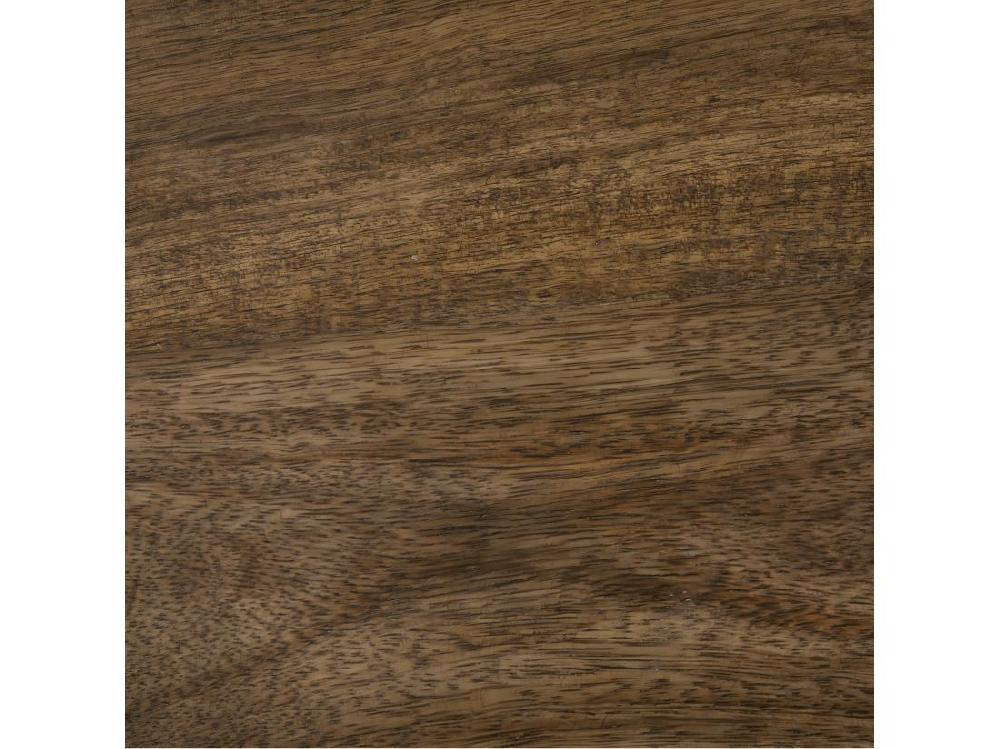 Vente Unique Table D'appoint Table à Café En Marbre Beige Et Bois De Manguier H 69 Cm