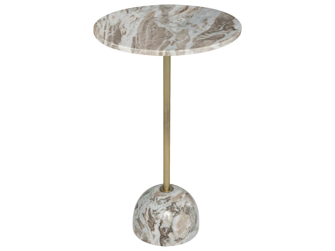 Vente Unique Table D'appoint Table à Café En Marbre Beige H 58 Cm
