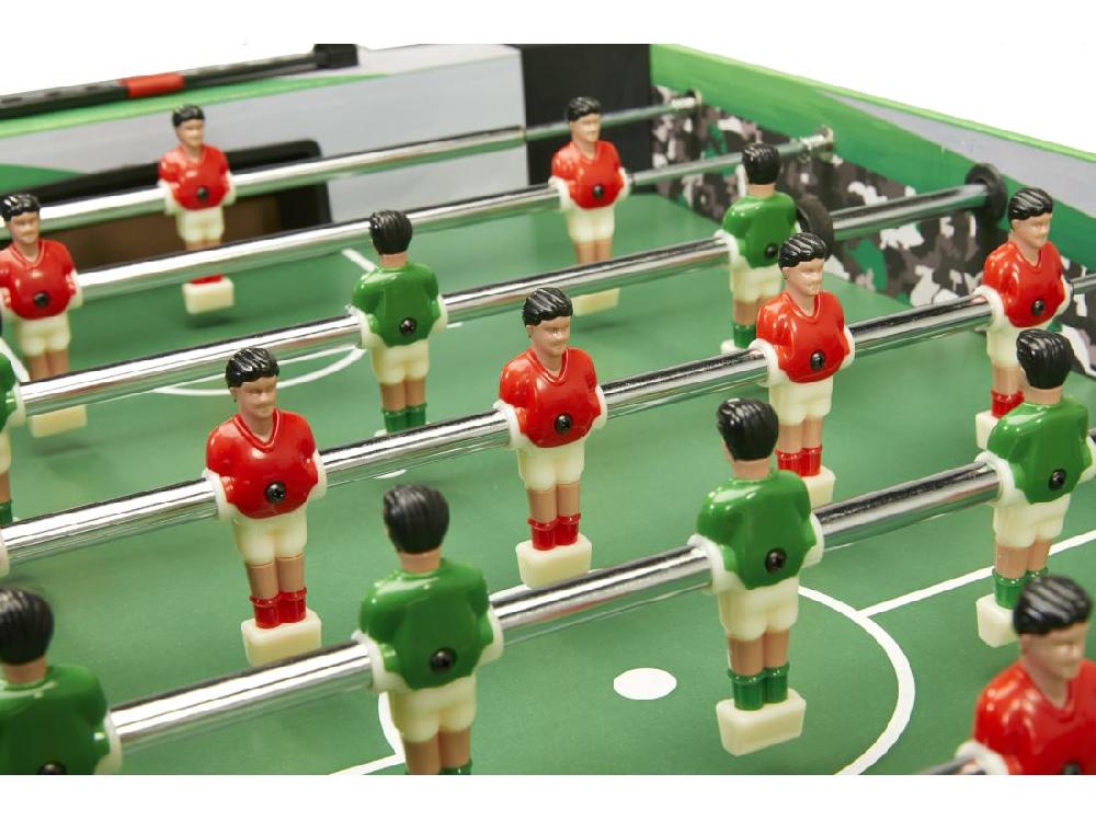 Vente Unique Table De Baby-foot D'intérieur Pliable - 22 Figurines - 3 Balles Inclues - 2 à 4 Joueurs