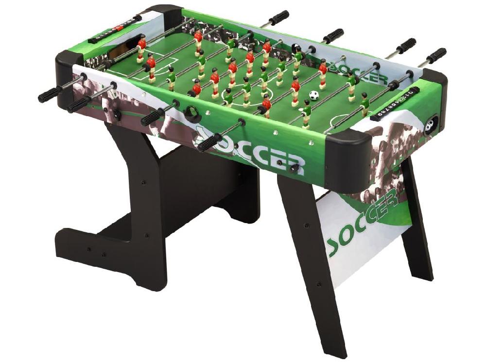 vente unique Table de baby-foot d'intérieur pliable - 22 figurines - 3 balles inclues - 2 à 4 joueurs