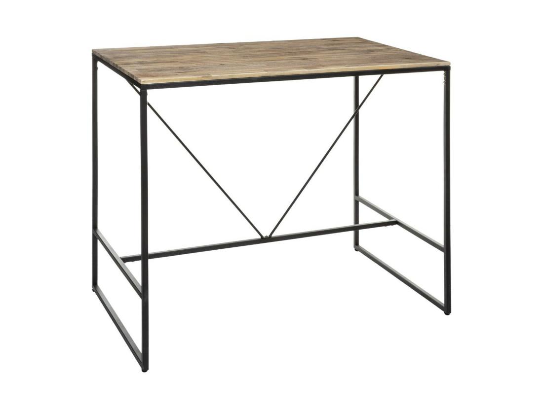 Vente Unique Table De Bar Design "Edena" 70x115cm Noir