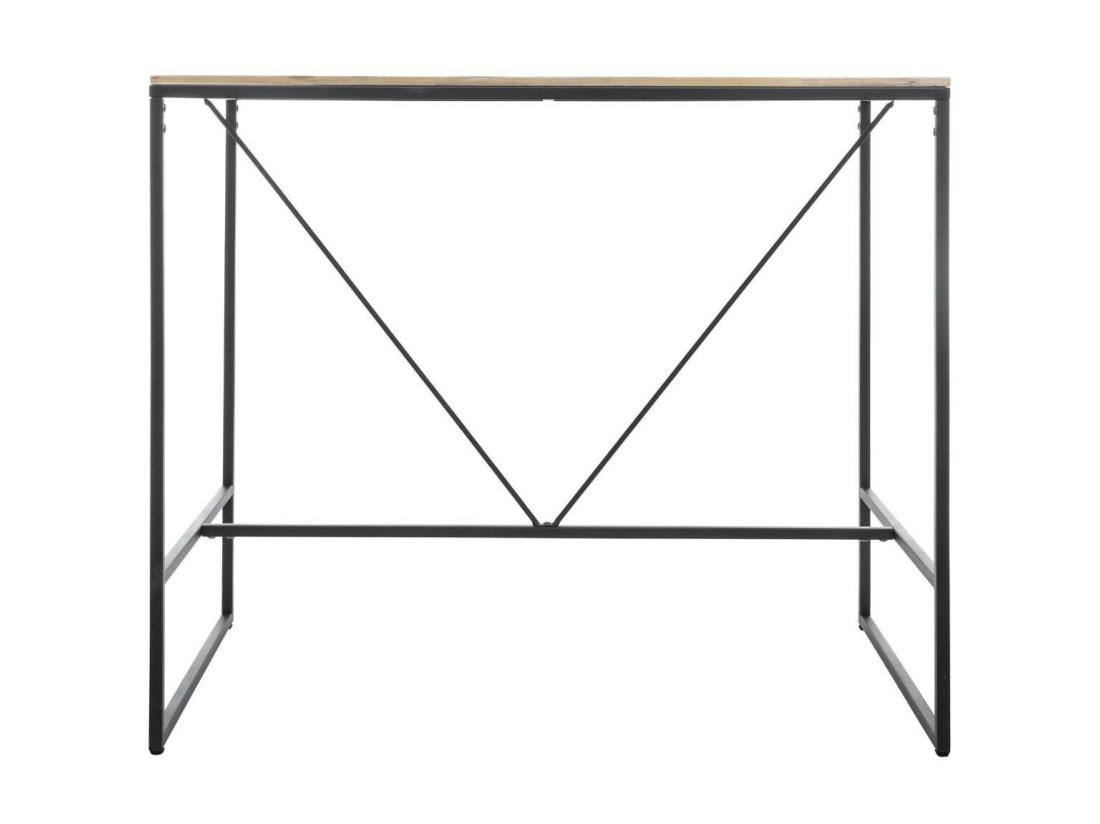 vente unique Table de Bar Design "Edena" 70x115cm Noir