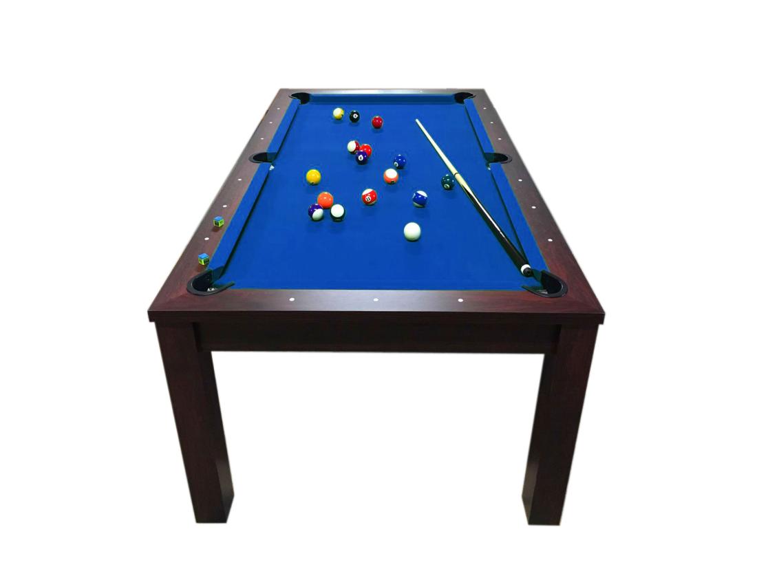 Vente Unique Table De Billard 7 Pieds Bleu Convertible En Table – Atlantis