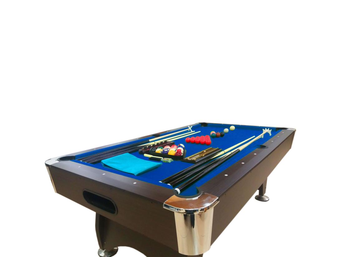 Vente Unique Table De Billard 7 Pieds Complet D’accessoires – Iron Blue