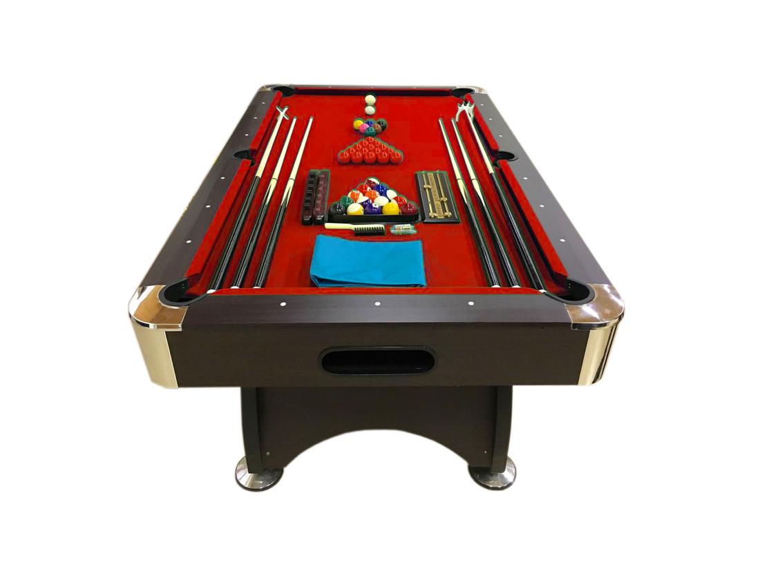 Vente Unique Table De Billard 7 Pieds Complet D’accessoires – Iron Red
