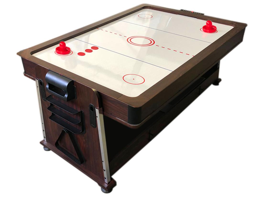 vente unique Table de Billard 7 pieds Multi-jeux vert Air Hockey + Table de Tennis – Stark