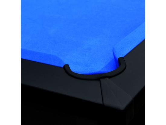 Vente Unique Table De Billard Convertible Noire Tapis Bleu - Eddie