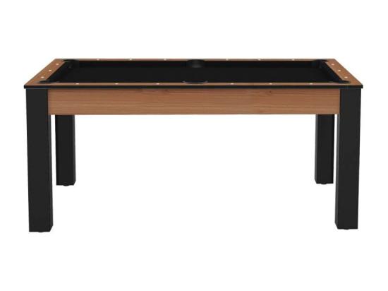 Vente Unique Table De Billard Convertible "Ohio" 185cm Noir & Hêtre