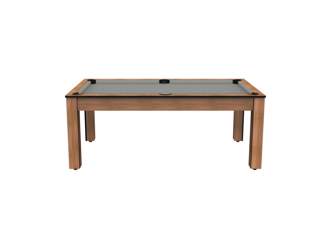 Vente Unique Table De Billard Convertible "Oregon" 213cm Hêtre & Gris