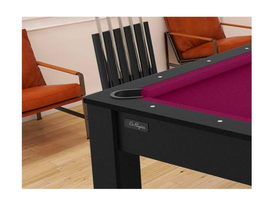 Vente Unique Table De Billard Convertible "Oregon" 213cm Noir & Prune