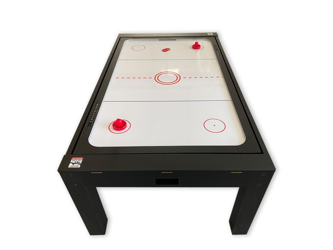 Vente Unique Table De Billard Multi-jeux 7 FT Rouge Air Hockey + Table De Tennis + Table Top – Rocket