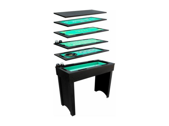 vente unique Table de casino 6 en 1- 114 x 51.5 x 90 cm-LuckyVegas