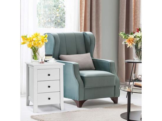 Vente Unique Table De Chevet Lot De 2 Avec 3 Tiroirs Table De Nuit Moderne Pour Chambre à Coucher Bout De Canapé Pour Salon 46 X 37 X 65 Cm Blanc