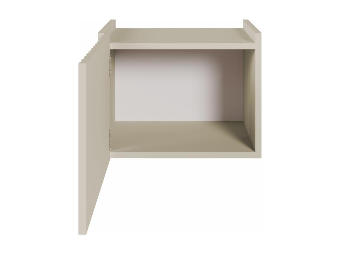 Vente Unique Table De Chevet Suspendue - 48 Cm - Grège - FIORRA