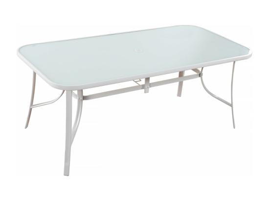 Vente Unique Table De Jardin "Cordoba" - Phoenix - 8 Places - Blanc