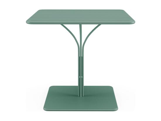 Vente Unique Table De Jardin L.80 Cm En Métal - Vert Amande - MIRMANDE De MYLIA