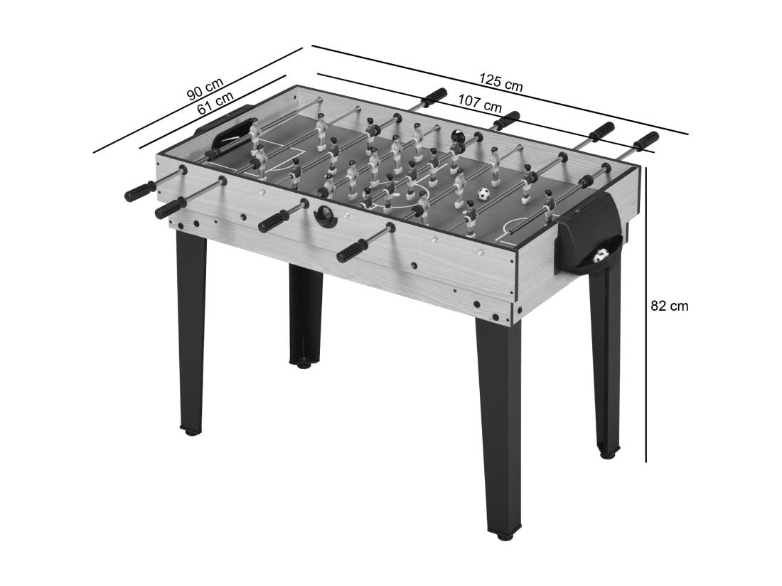 Vente Unique Table De Jeux 10 En 1 - Baby-Foot - Billard - Ping Pong - Hockey - Bowling - Cartes - Structure Bois - Accessoires Inclus