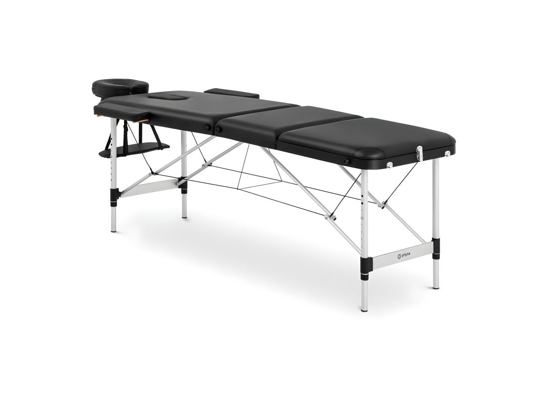Vente Unique Table De Massage Pliante PVC Noire 185 X 60 X 59 Cm 14_0003636