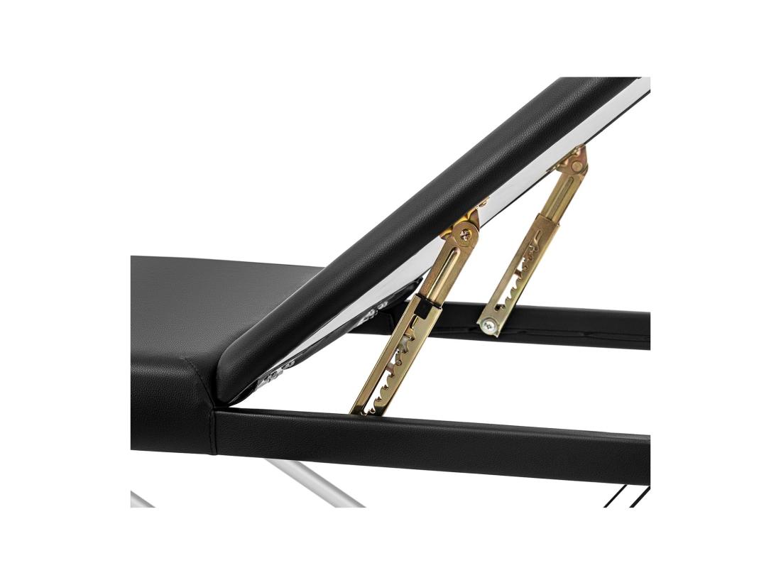 vente unique Table de massage pliante PVC noire 185 x 60 x 59 cm 14_0003636