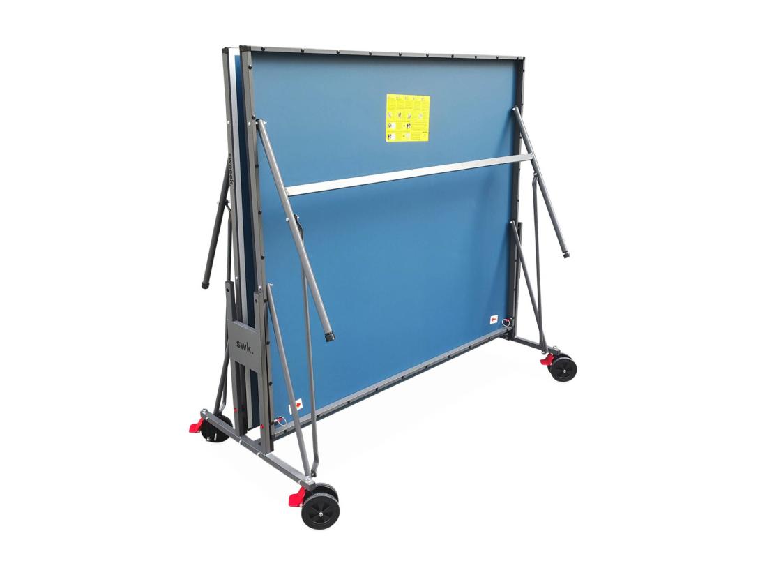 Vente Unique Table De Ping Pong INDOOR Bleue - Table Pliable Avec 2 Raquettes Et 3 Balles. Pour Utilisation Intérieure. Sport Tennis De Table