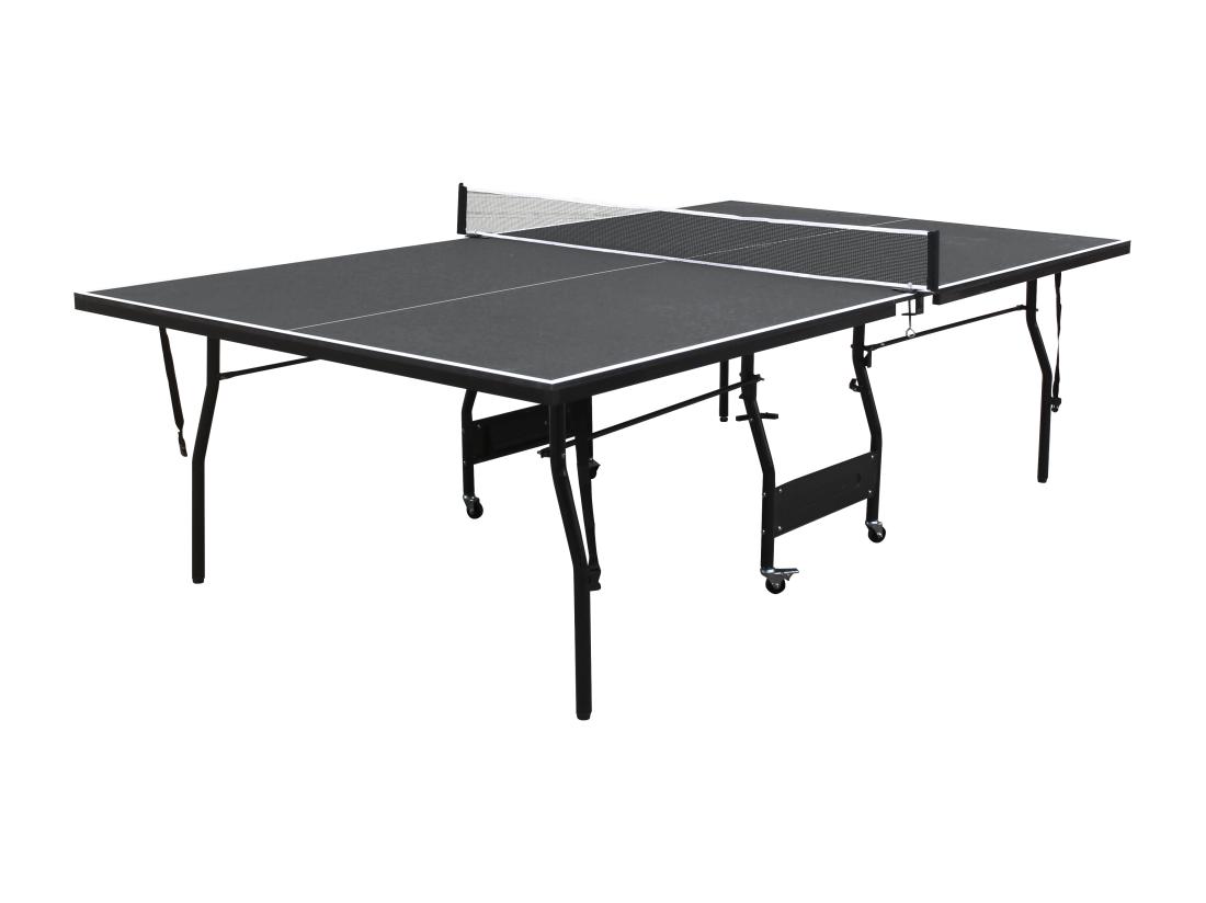 Vente Unique Table De Ping-pong Pliable à Roulettes Avec Accessoires - Gris Anthracite - L274 X P152.5 X H76 Cm - GARRY