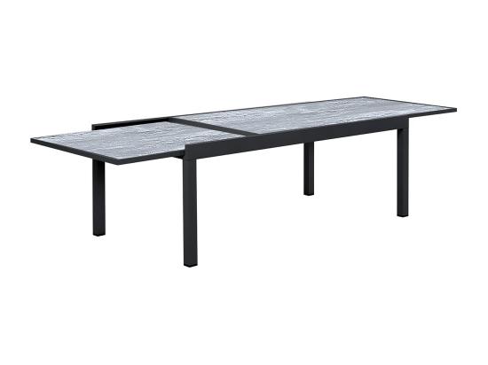 Vente Unique Table Jardin En Aluminium Extensible "Lagos" - 200/320 X 105 X 76 Cm - Gris