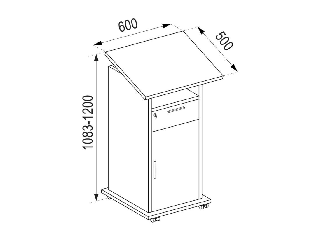 Vente Unique Table Servante Beamer Projector Neta Porte