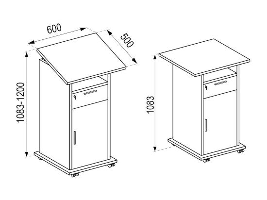 Vente Unique Table Servante Beamer Projector Neta Porte