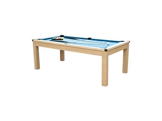 Vente Unique Table Transformable - Billard & Ping-pong BALTHAZAR - 213*112*81.5cm - Bleu