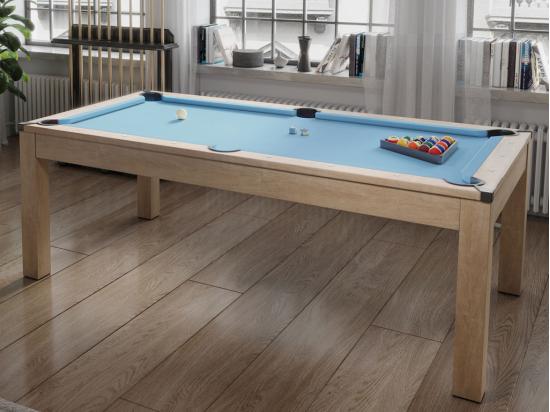 vente unique Table transformable - Billard & Ping-pong BALTHAZAR - 213*112*81.5cm - Bleu
