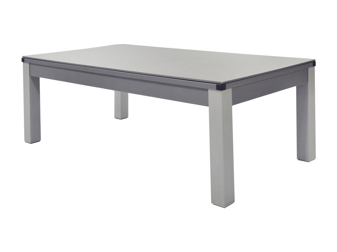 Vente Unique Table Transformable - Billard & Ping-pong BALTHAZAR - 213*112*81.5cm - Gris