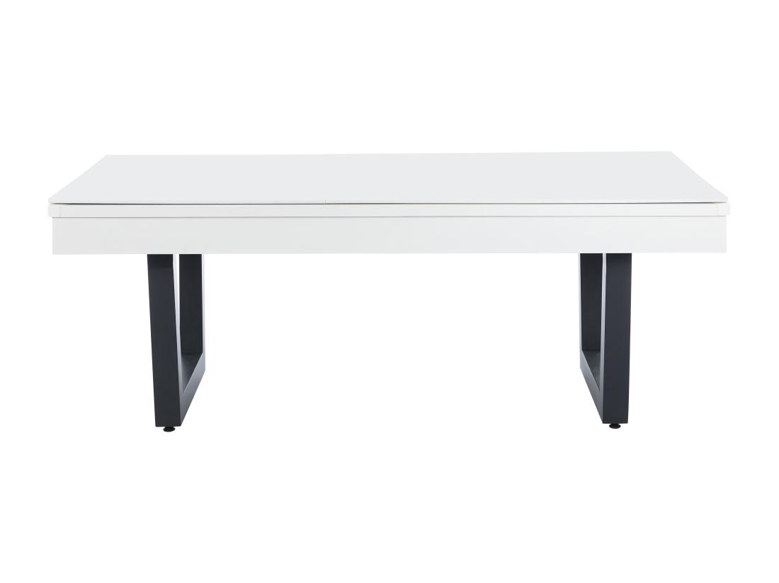 Vente Unique Table Transformable - Billard & Ping-pong - Coloris Blanc Et Noir - L213 4 X P111 8 X H78 5 Cm - MELIAN