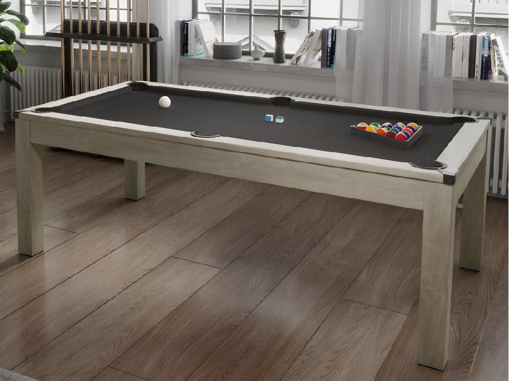 vente unique Table transformable Billard & Ping-pong - Coloris naturel clair - L182 x l102 x H80 cm - HENK