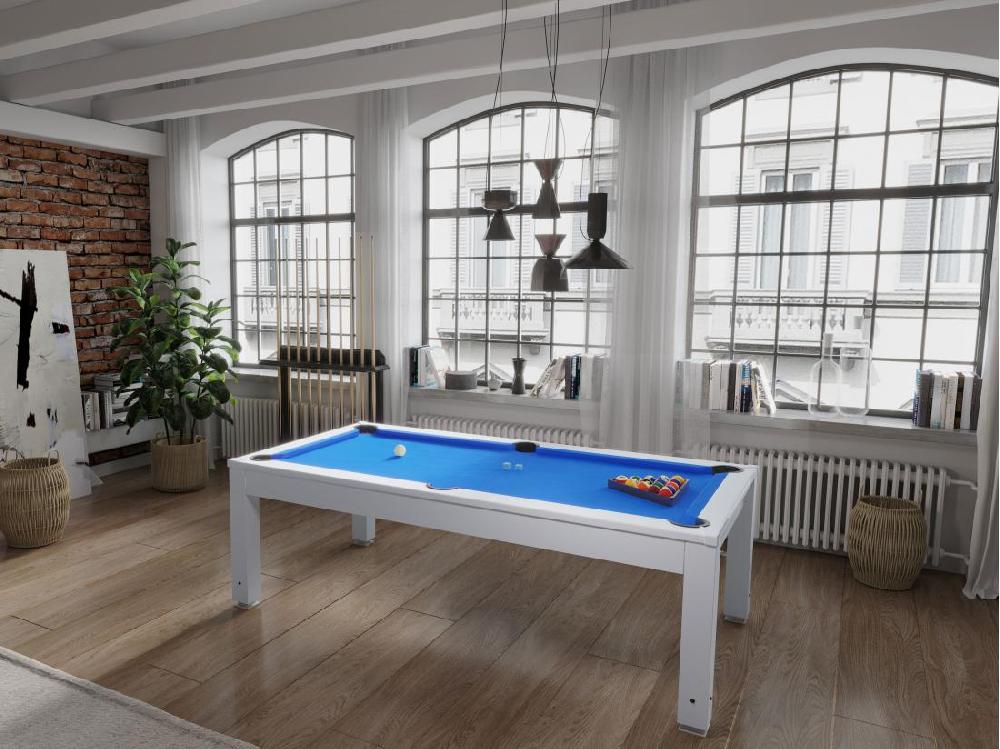 Vente Unique Table Transformable - Billard SNOOKER - Hauteur Ajustable - 207*114*79 Cm