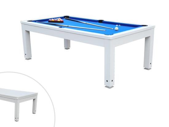 Vente Unique Table Transformable - Billard SNOOKER - Hauteur Ajustable - 207*114*79 Cm