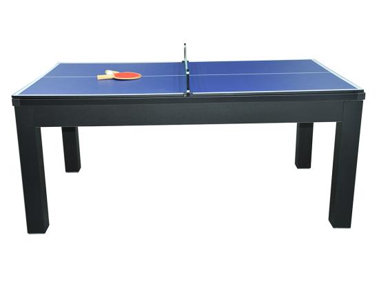 Vente Unique Table Transformable Noire - Billard & Ping-pong - L182 X L102 X H80 Cm - SOUSA