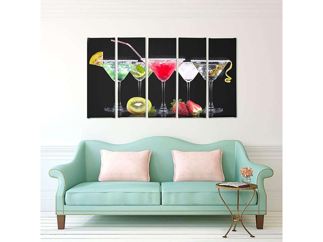 Vente Unique Tableau Boissons Et Fruits 2 - 300 X 140 Cm