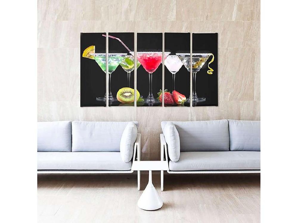 Vente Unique Tableau Boissons Et Fruits 2 - 300 X 140 Cm